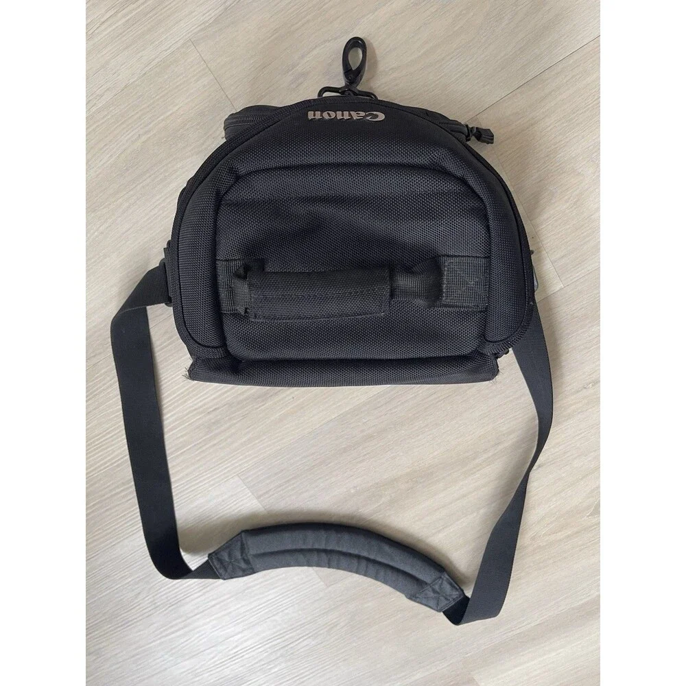 Canon Padded Nylon Camera Carry/Shoulder Bag w/ Strap, Accessory Compartments